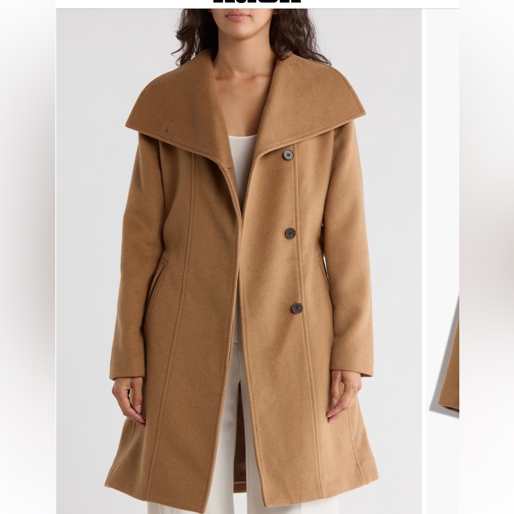 Bernardo Camel Trench Coat